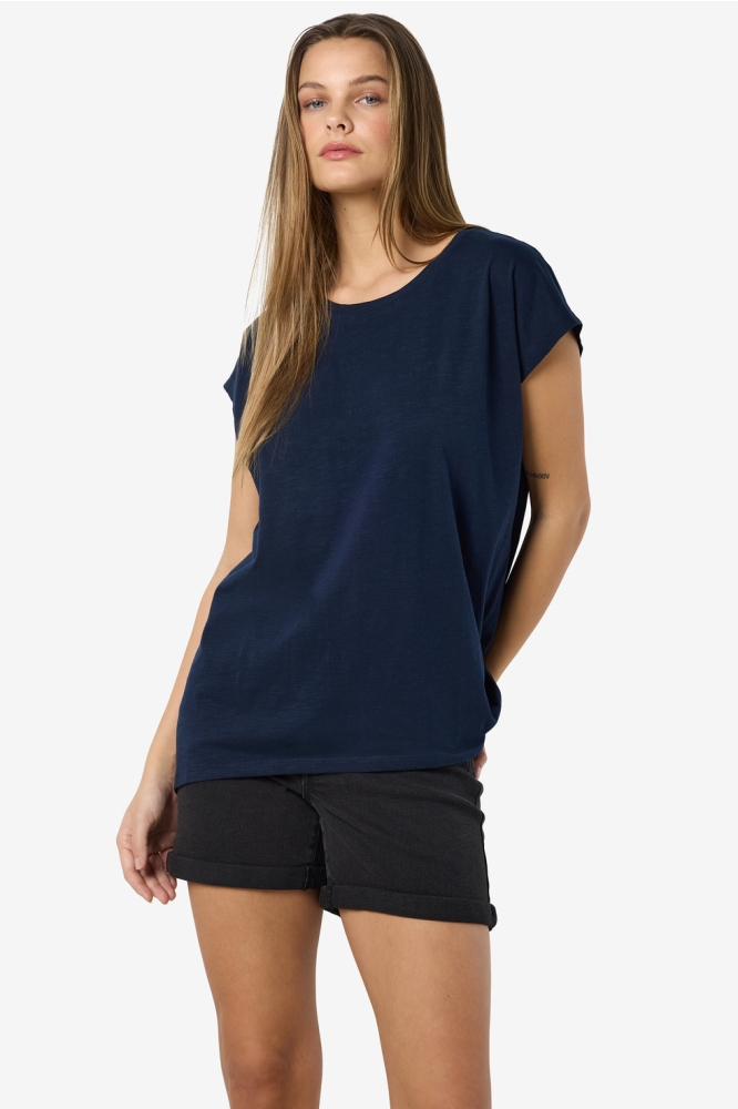 NMMATHILDE S/S LOOSE LONG TOP FWD N 27002573 Navy Blazer